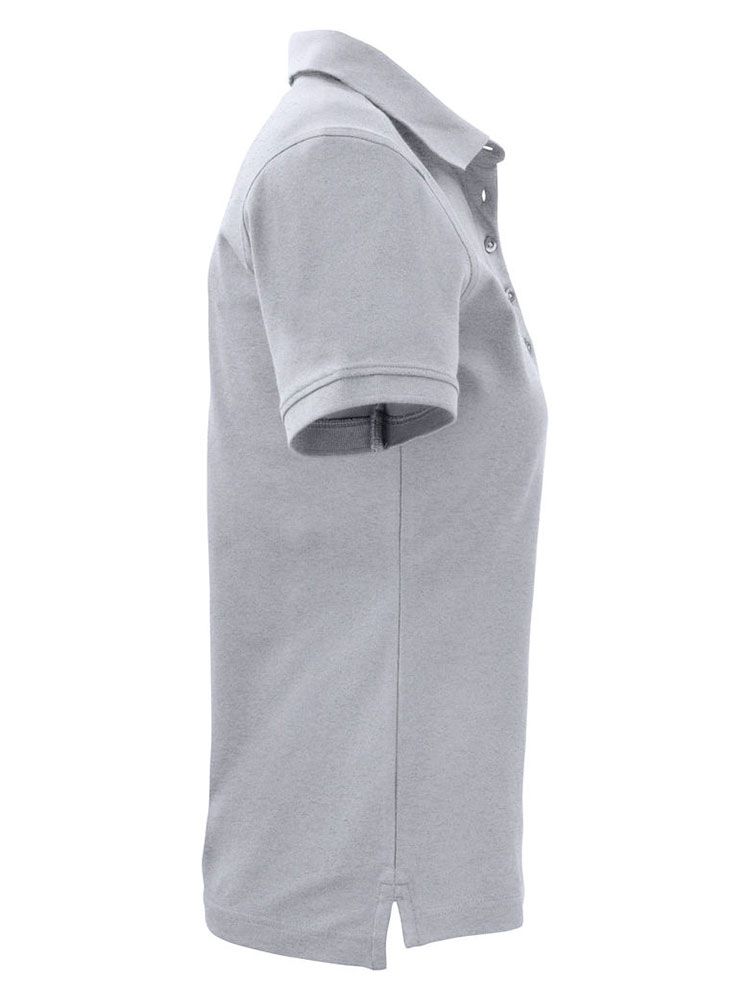 Hellgraues Damen Poloshirt von Cutter & Buck mit UV-Schutz und femininer Schnittführung