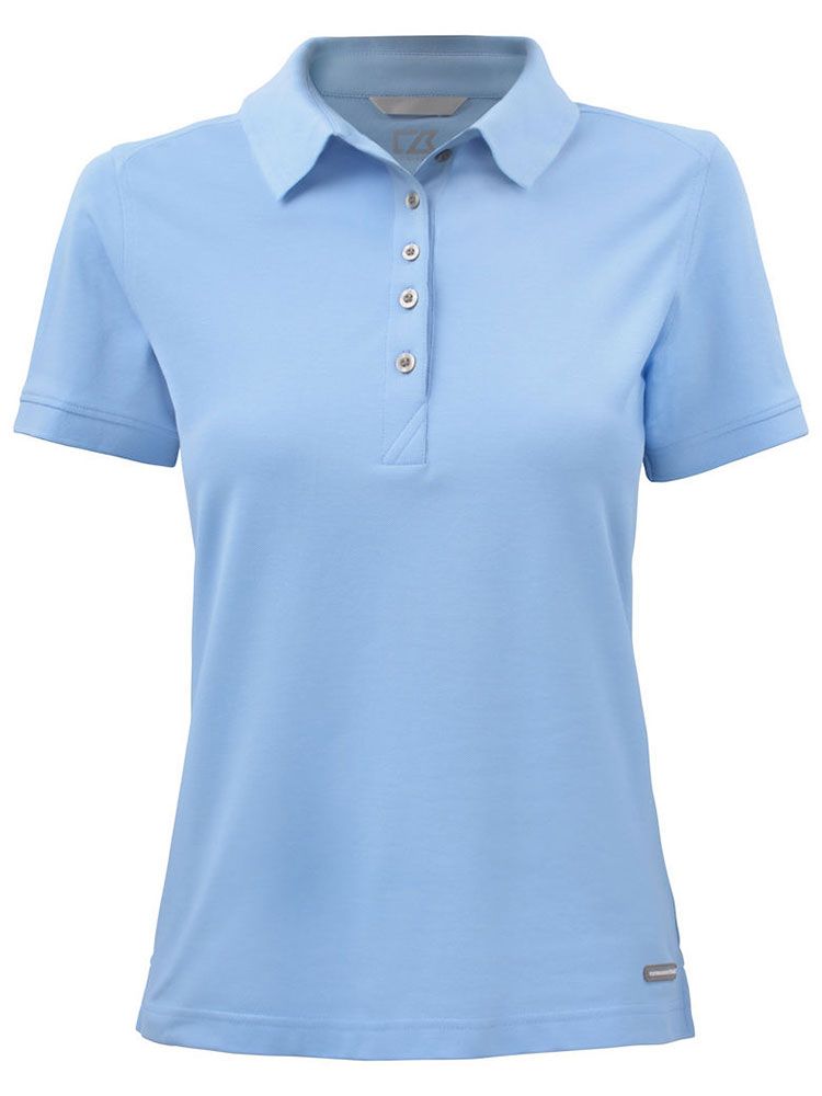 Poloshirt Damen Hellblau mit UV-Schutz und femininer Passform