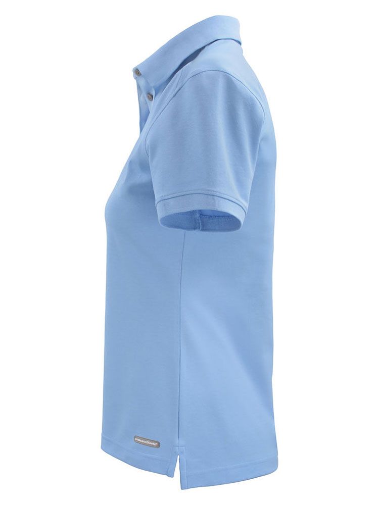 Poloshirt Damen Hellblau mit UV-Schutz und femininer Passform