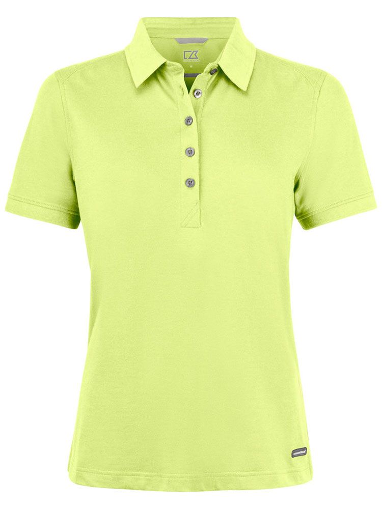 Grünes Damen Business Poloshirt von Cutter & Buck mit UV-Schutz und femininer Passform