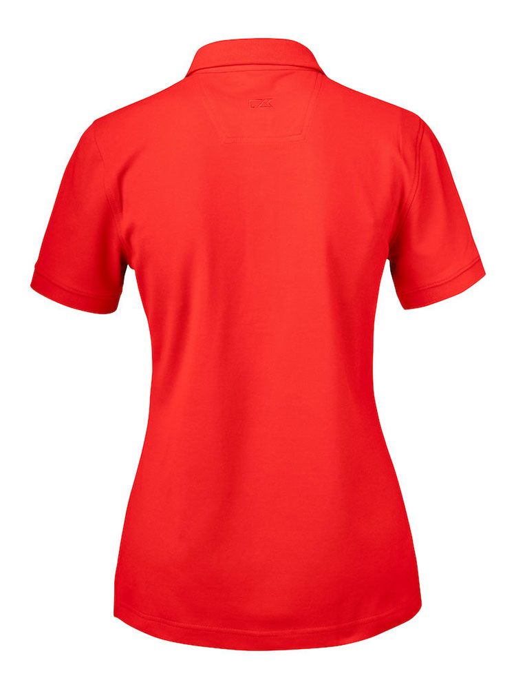 Poloshirt Damen rot von Cutter & Buck mit UV-Schutz und femininer Passform