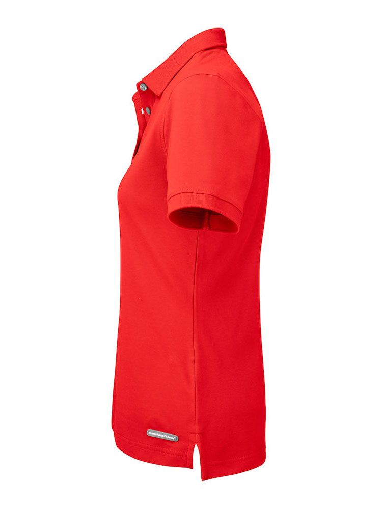 Poloshirt Damen rot von Cutter & Buck mit UV-Schutz und femininer Passform