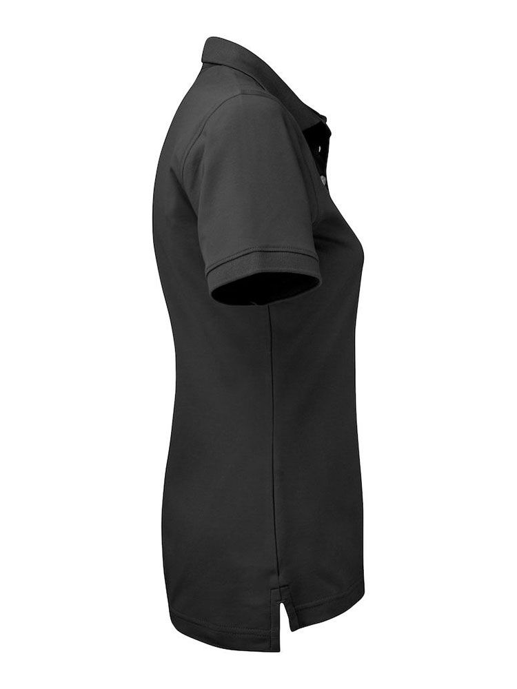 Damen Poloshirt schwarz von Cutter & Buck mit UV-Schutz und femininer Passform