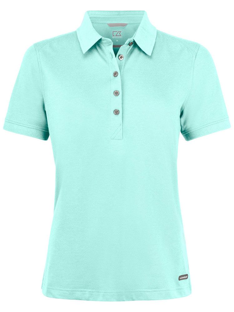 Poloshirt besticken für Damen Türkis von Cutter & Buck – ideal zum Besticken mit Logo oder Namen