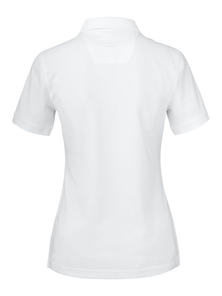 Weißes Funktions Poloshirt für Damen von Cutter & Buck mit UV-Schutz und femininer Passform
