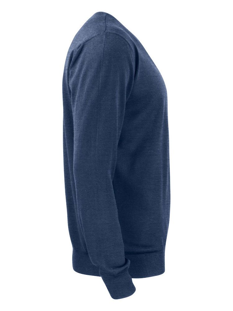 Merinowolle Pullover Herren in Blau, weich, warm und atmungsaktiv, Rundhalsausschnitt