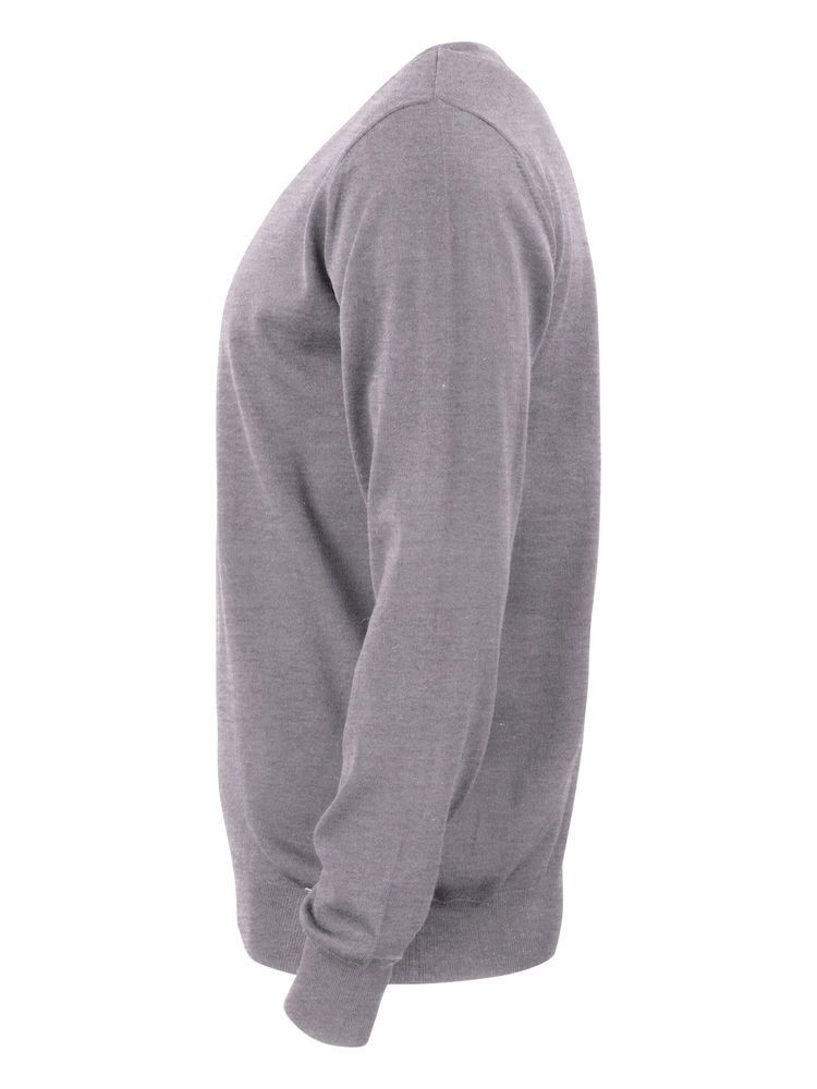 Merinowolle Pullover für Herren in grau, weich, warm und atmungsaktiv, Rundhalsausschnitt