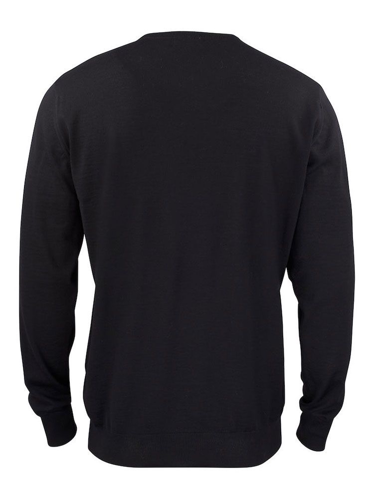 Kennewick Crewneck Herren Schwarz, Pullover Winter Herren, warm, weich und atmungsaktiv, Rundhalsausschnitt