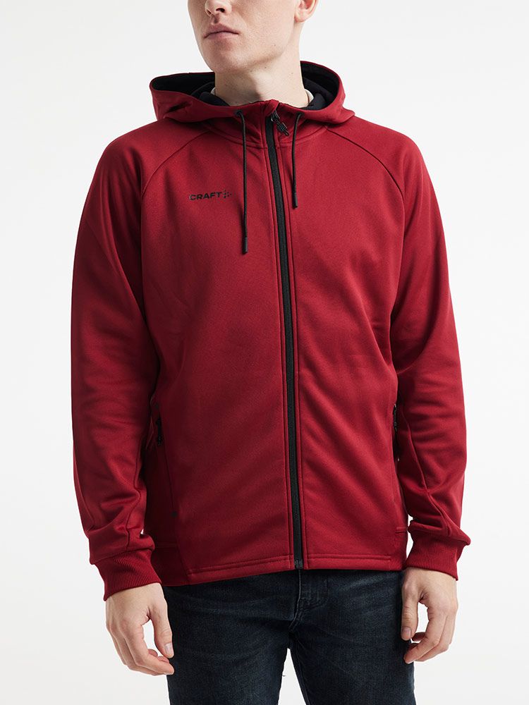 Kapuzenjacke Herren Weinrot