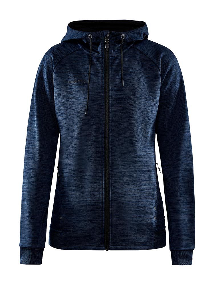 Dunkelblaue Kapuzenjacke Damen