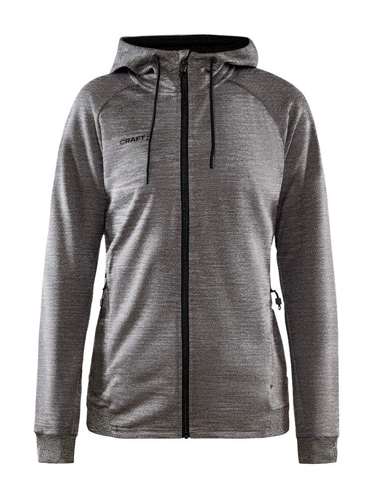 Kapuzenjacke Damen Grau