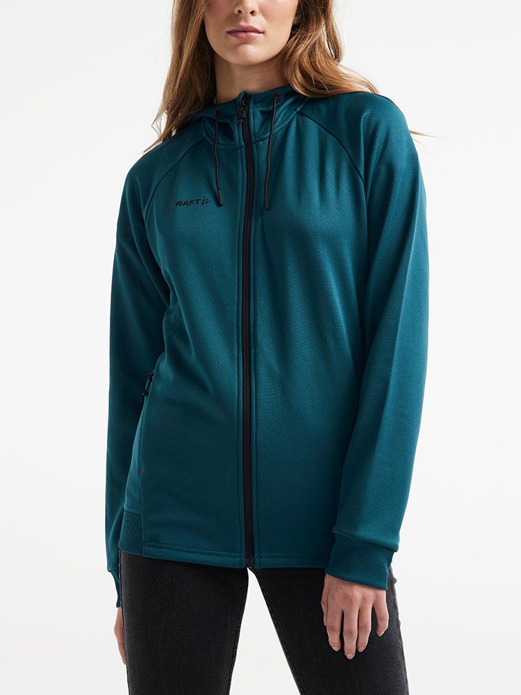 Kapuzenjacke Damen Türkis