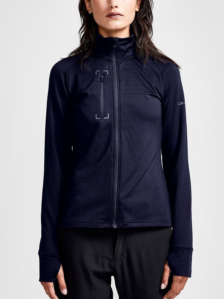 Midlayer Jacke Damen Dunkelblau