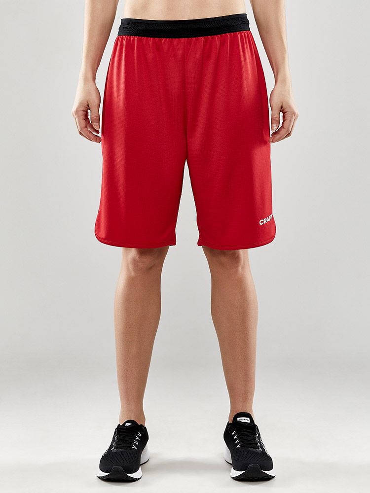 Kurze Damen Trainingshose Rot