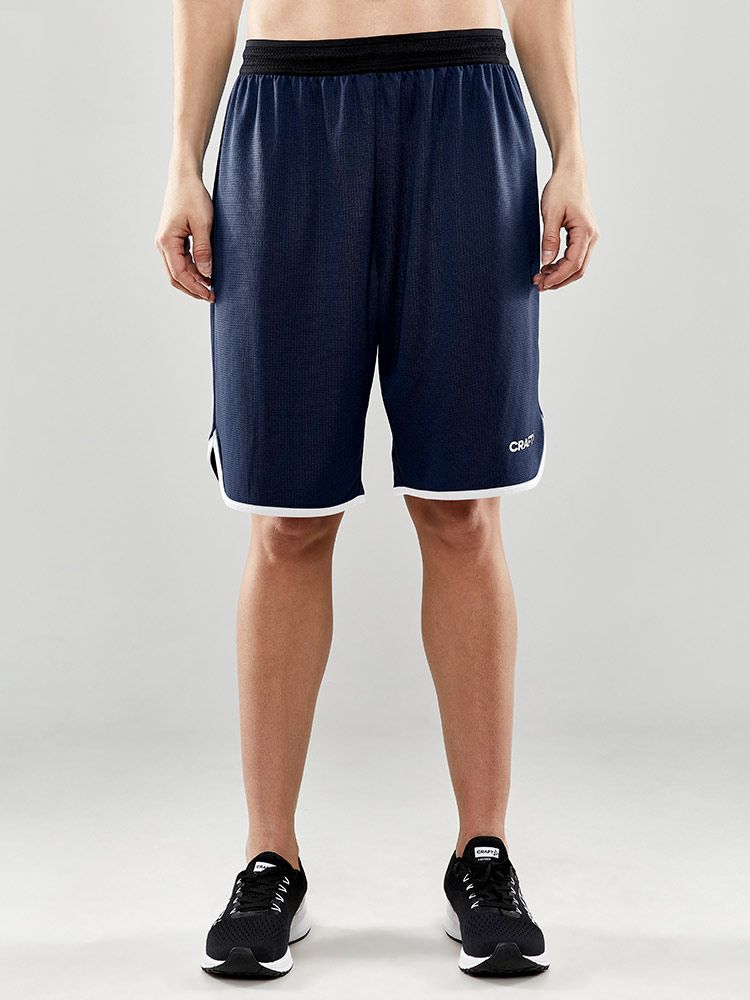 Kurze Damen Trainingshose Dunkelblau