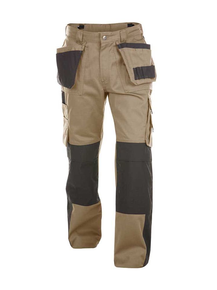 Dassy mens work pants Seattle with holster pockets and knee pad pockets two-tone