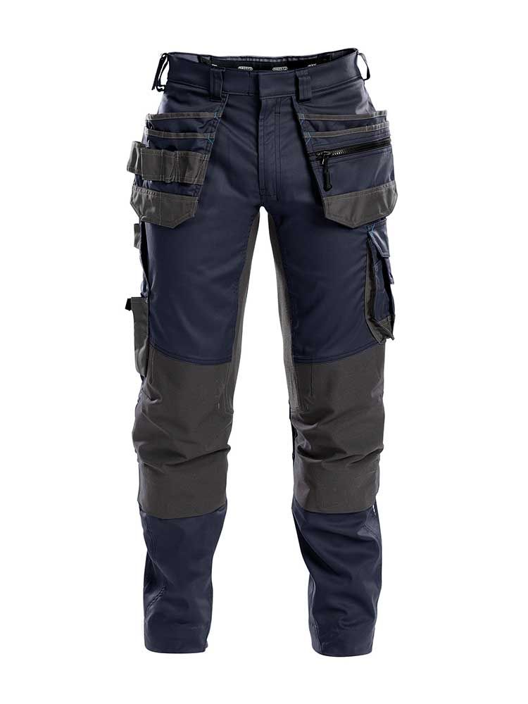Dassy work pants Flux with stretch, holster pockets and knee pad pockets