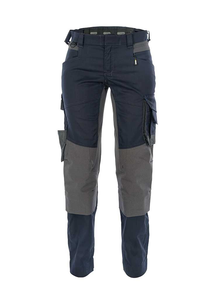 Dassy ladies work pants Dynax with stretch and knee pad pockets