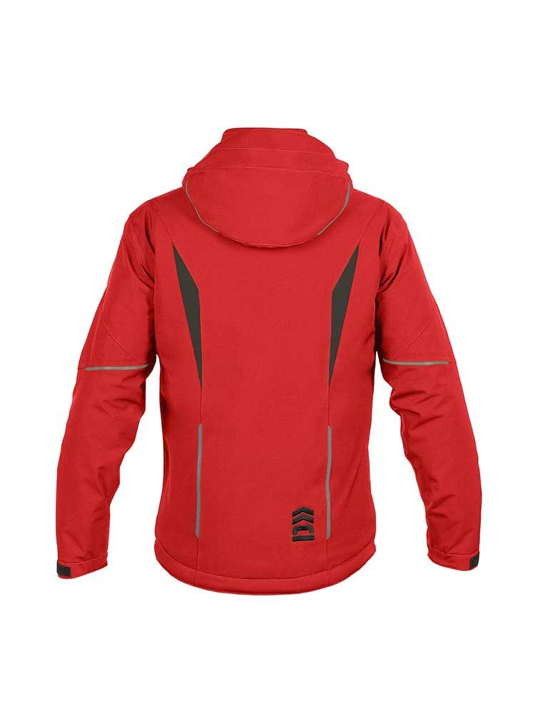 Rote Arbeits Winterjacke Herren