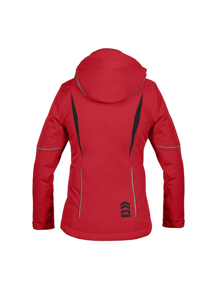 Rote Arbeits Winterjacke Damen