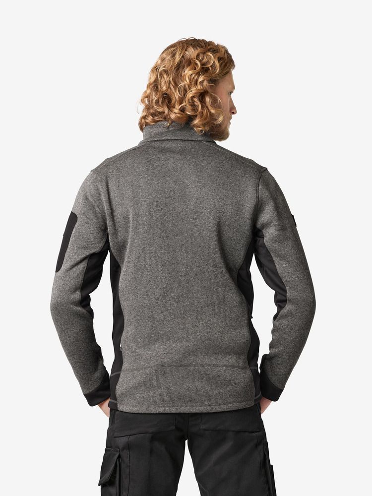 Unisex Fleecejacke Christoph anthrazit-schwarz