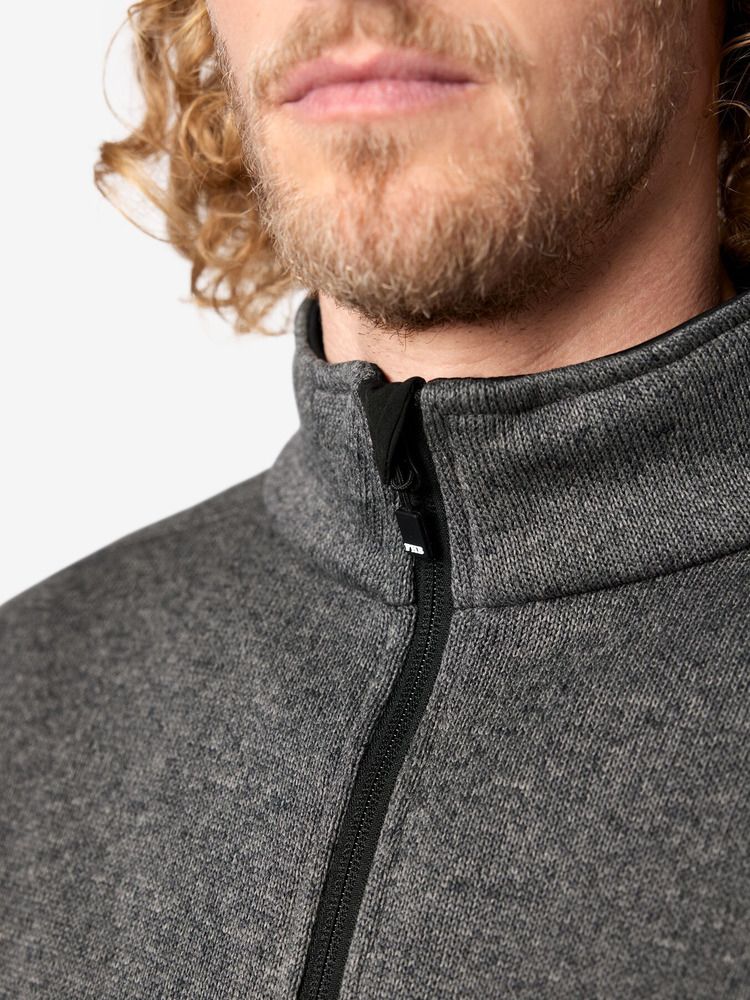 Unisex Fleecejacke Christoph anthrazit-schwarz