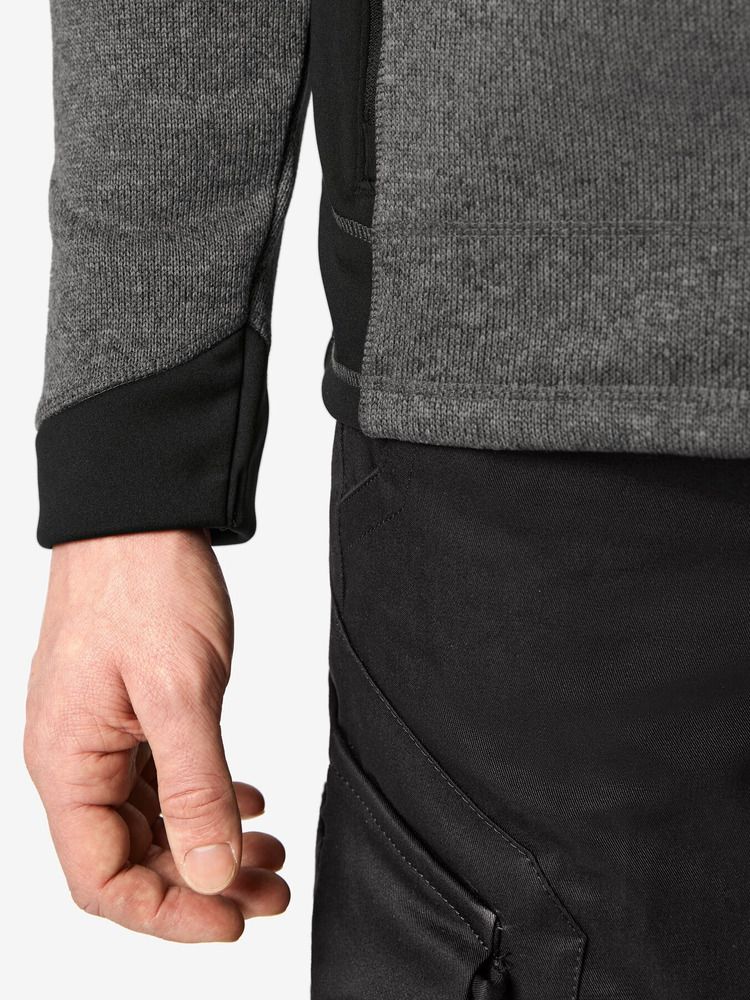 Unisex Fleecejacke Christoph anthrazit-schwarz