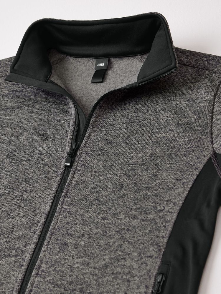 Damen Fleecejacke Marieke anthrazit-schwarz