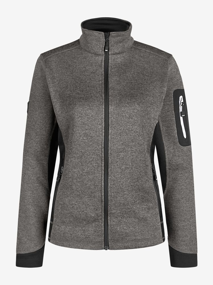 Damen Fleecejacke Marieke anthrazit-schwarz