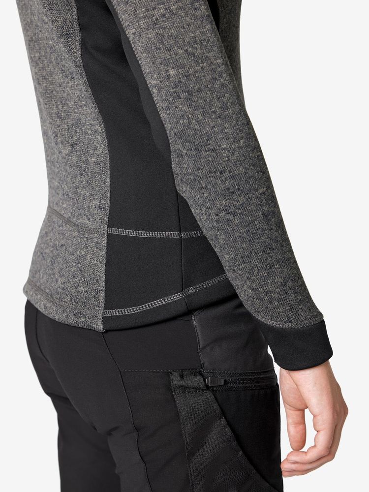 Damen Fleecejacke Marieke anthrazit-schwarz