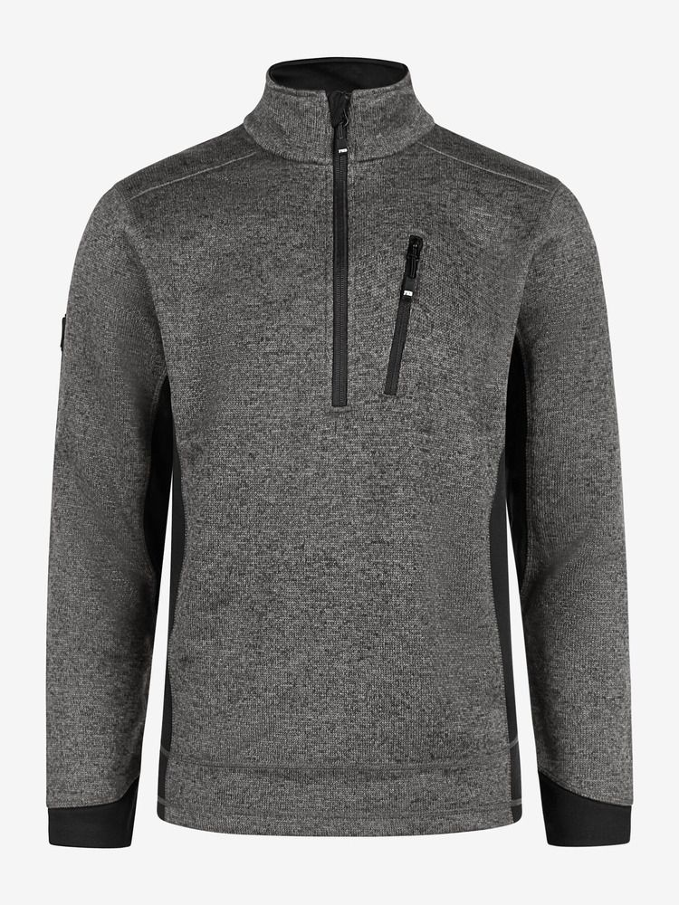 Unisex Fleece Troyer Patrick anthrazit-schwarz
