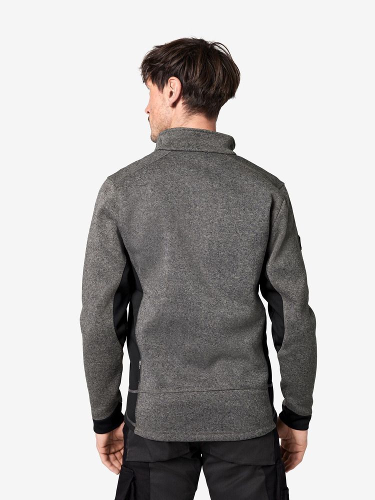 Unisex Fleece Troyer Patrick anthrazit-schwarz