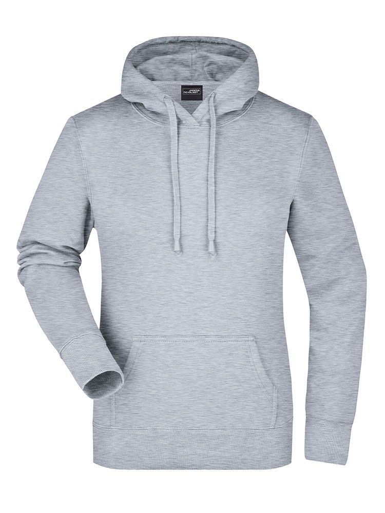 Hoodie Damen Grau Meliert