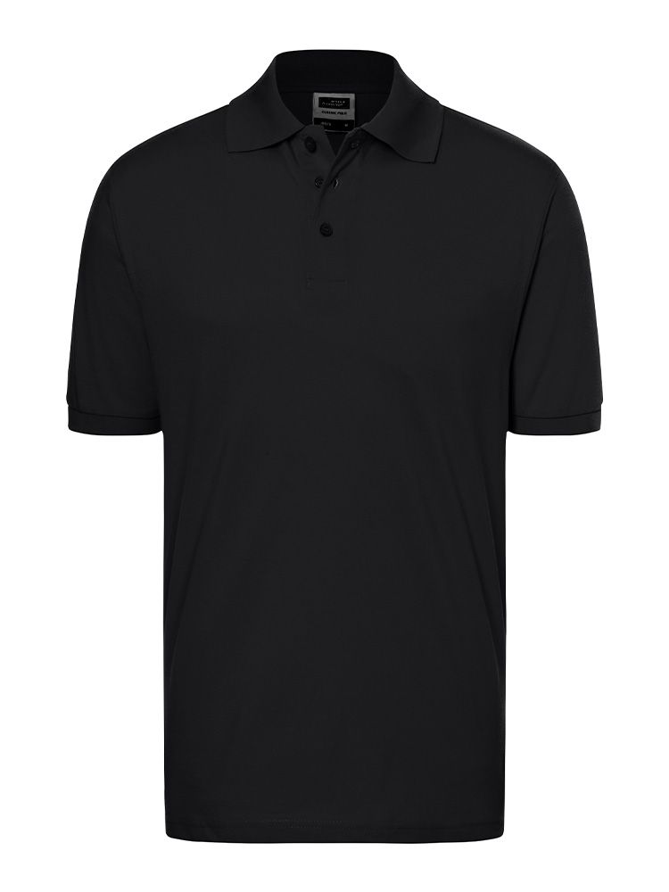 Polohemd Schwarz Herren