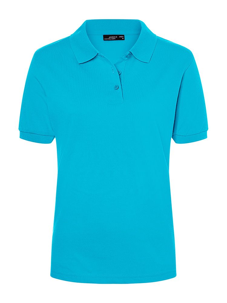 Polohemd Damen in Türkis