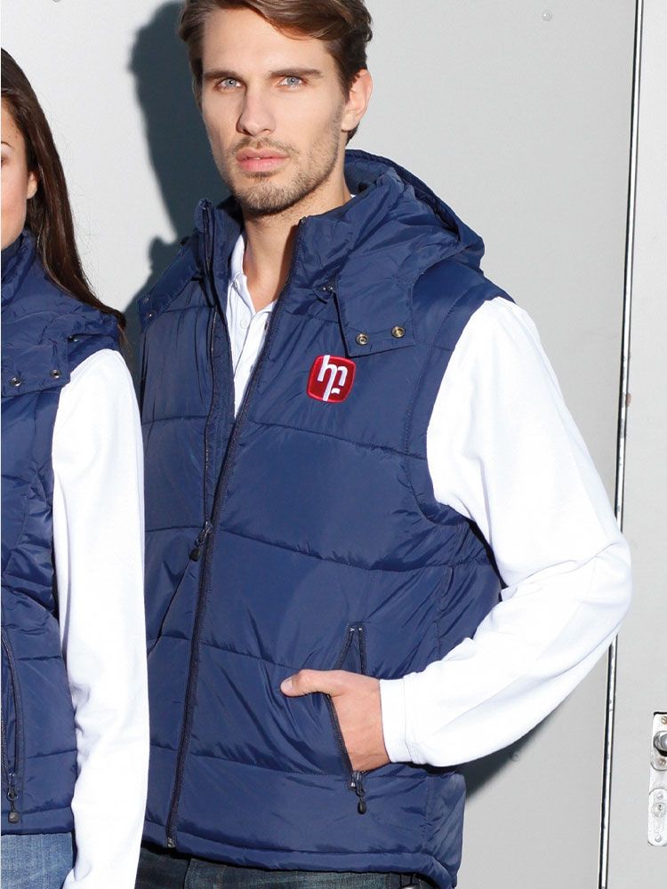 Stepp-Kapuzenweste Herren