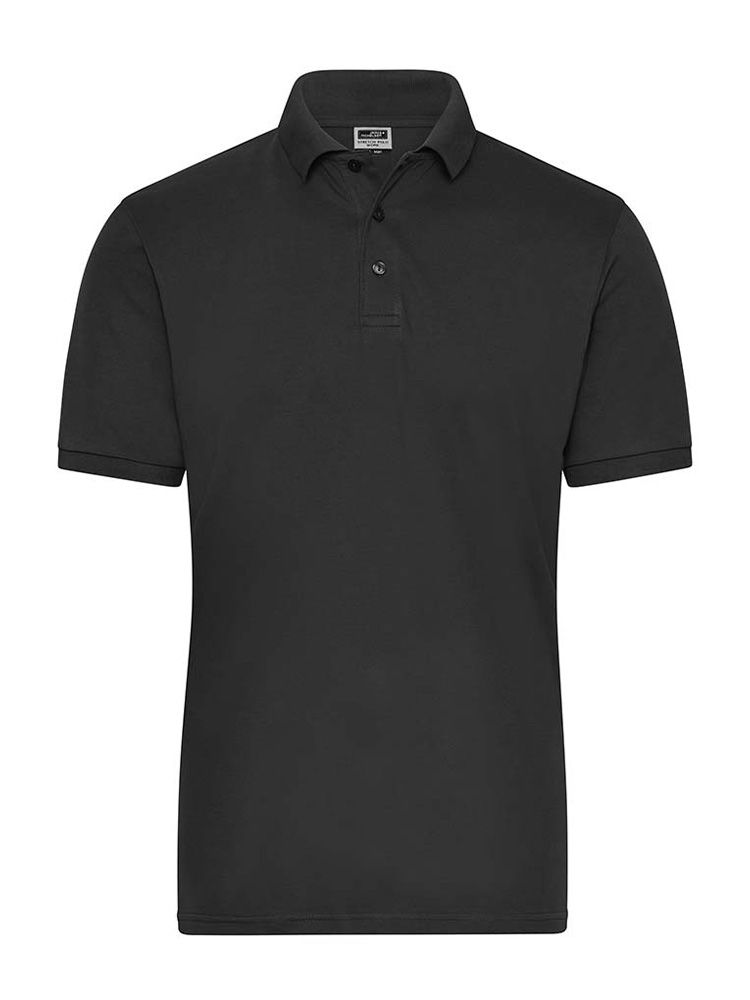 Stretch Polo Schwarz