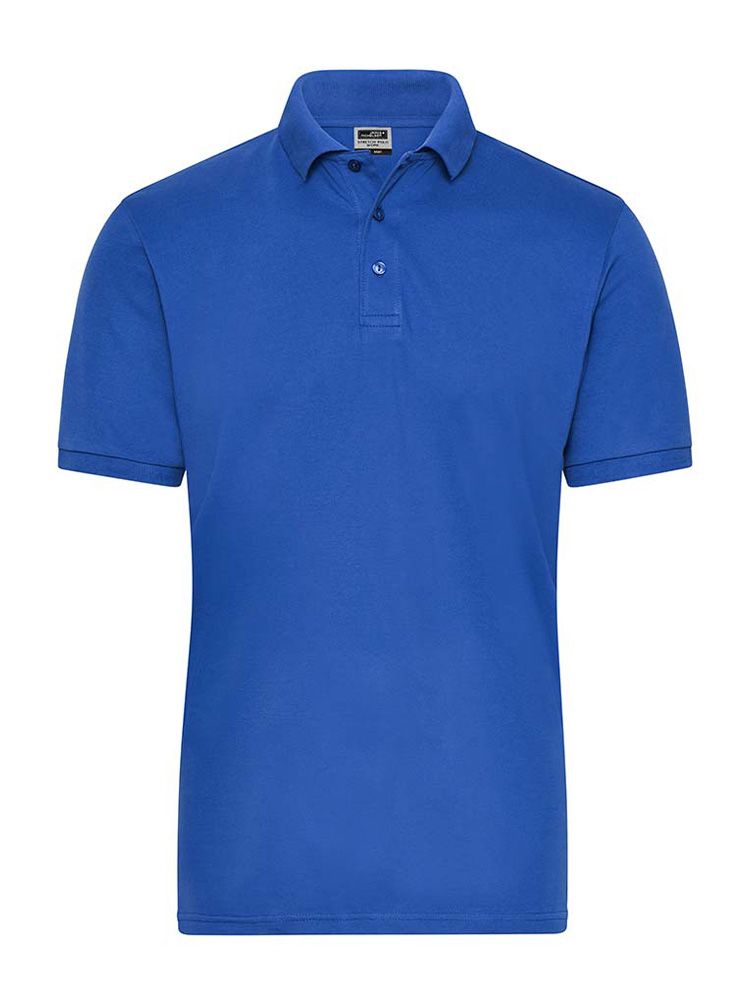 Stretch Polo Blau