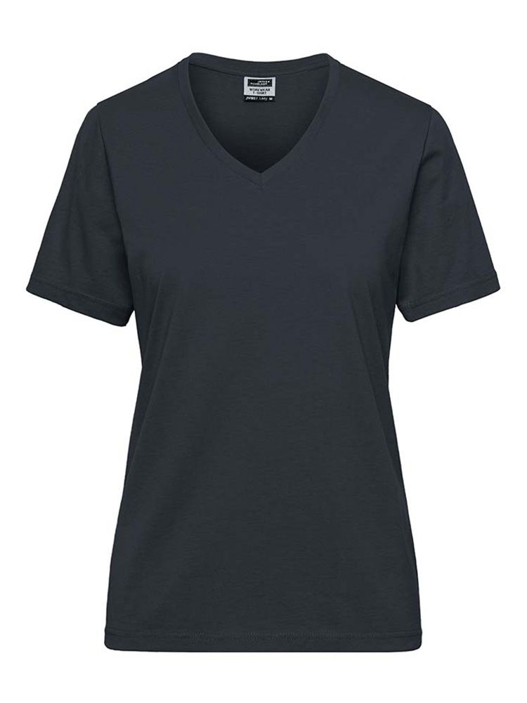 V-Shirt Damen Dunkelgrau