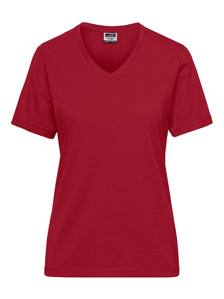 V-Shirt Damen Rot