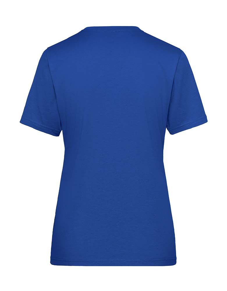 Blaues V-Shirt Damen
