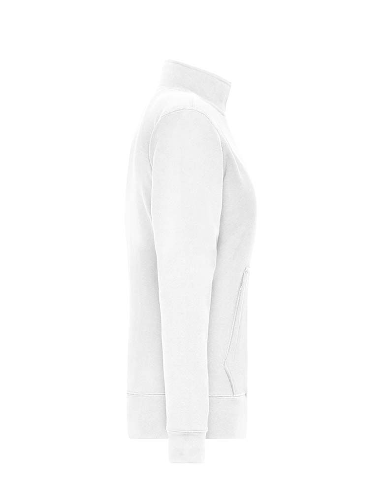 Arbeits Sweatjacke Damen Weiß