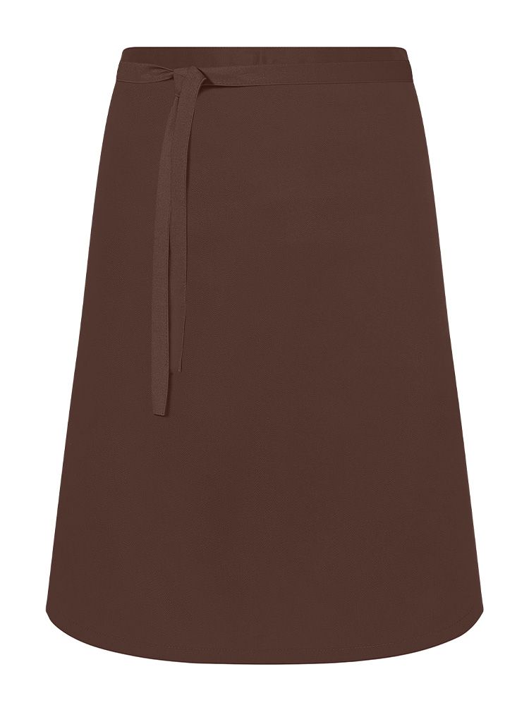 Kurze Bistroschürze Braun