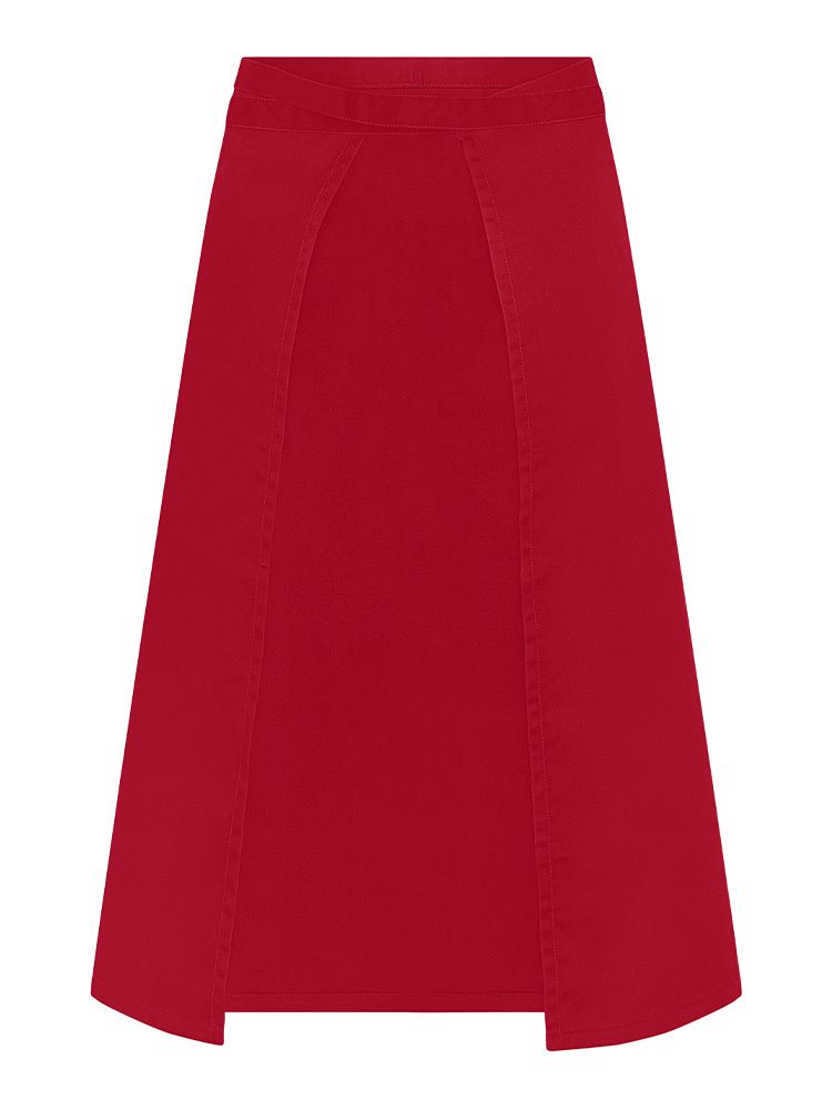 Klassische lange Bistroschürze Rot
