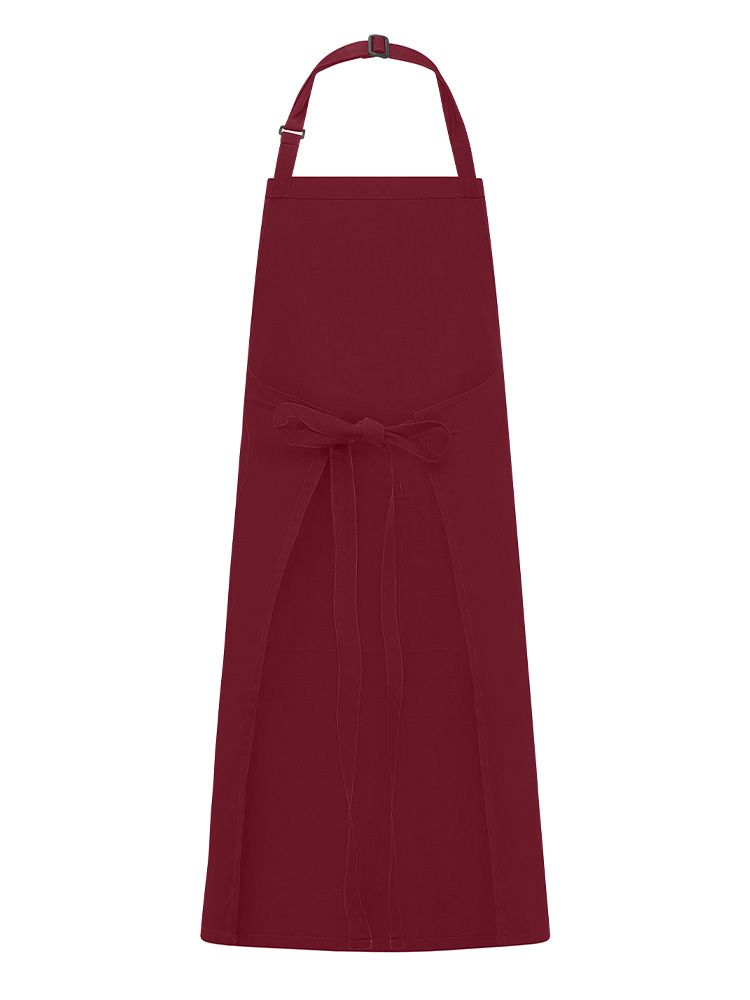 Klassische Latzschürze in Dunkelrot