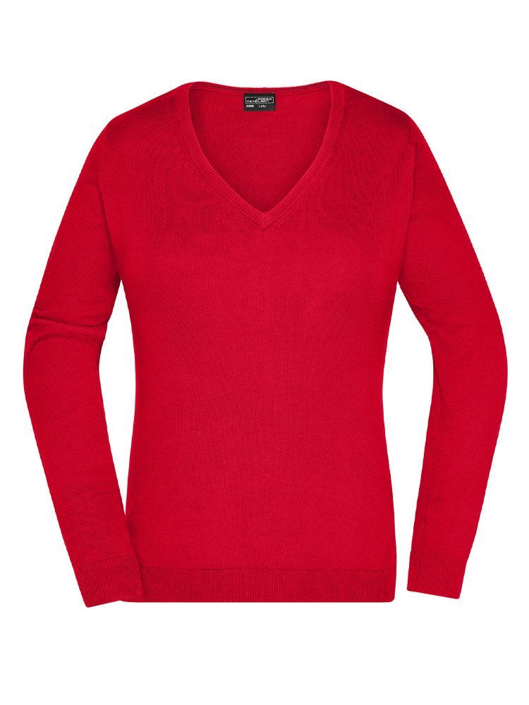 Strickpullover Damen Rot