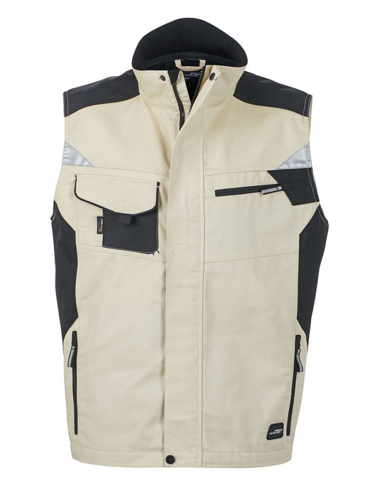Arbeits Weste in Beige