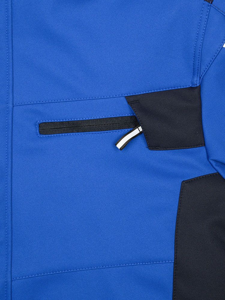 Softshell Arbeitsjacke Herren Beige mit Kapuze, warm gefüttert, wetterfest