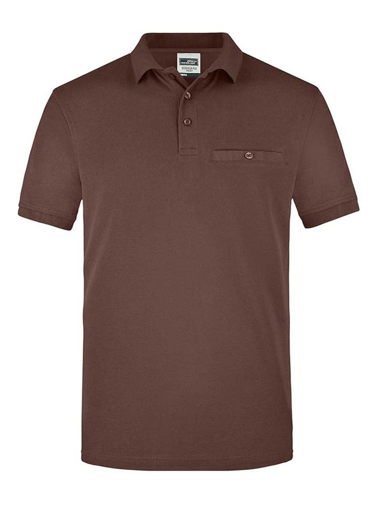 Mens Workwear Polo Shirt Pocket Essential