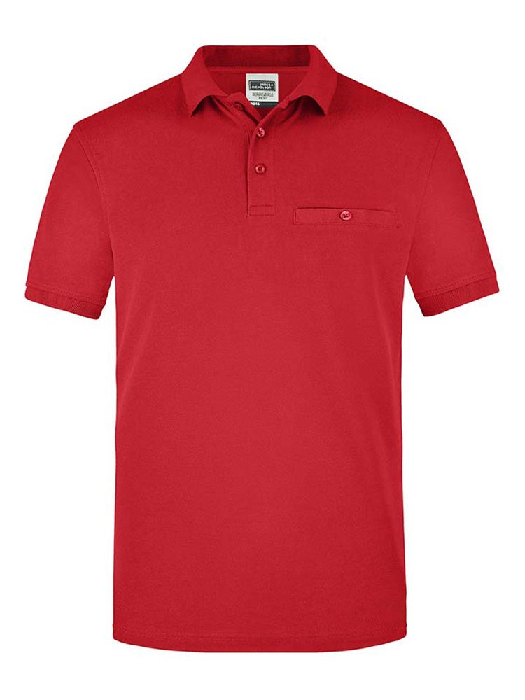 Mens Workwear Polo Shirt Pocket Essential